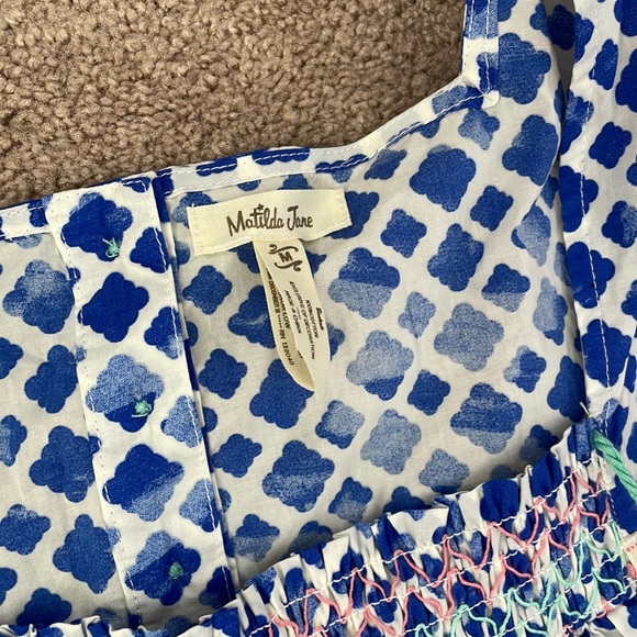 MATILDA JANE Smocked Tassel Top NWT womens 'Wandering Waters' - Picture 3 of 4